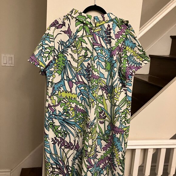 Big Print 1970s Day Dress Plus Sized - Picture 8 of 13